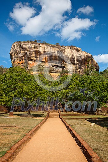 Famous ancient Sigiriya rock. Sri Lanka Famous ancient Sigiriya rock. Sri Lanka