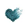 Abstract image of heart made of gears