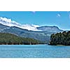 Mountain lake with clouds.Kerala, India