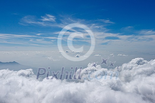 Mountains in clouds. Kodaikanal, Tamil Nadu Mountains in clouds. Kodaikanal, Tamil Nadu