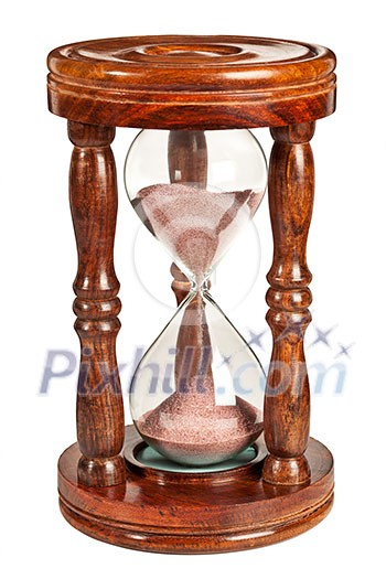 Hourglass isolated on white background Hourglass isolated on white background