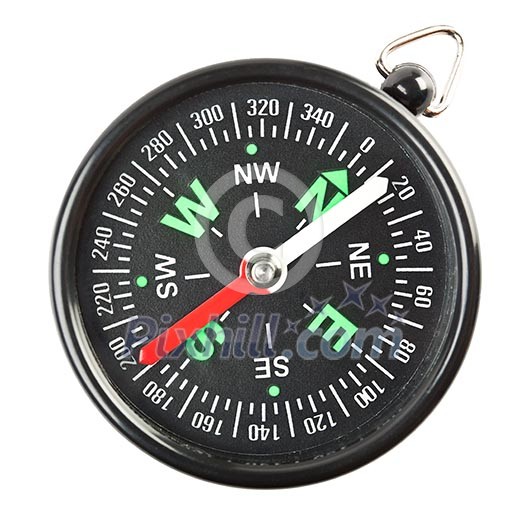 Black compass isolated on white background Black compass isolated on white background