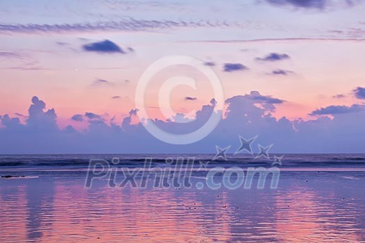 Sunset on Baga beach. Goa India Sunset on Baga beach. Goa India