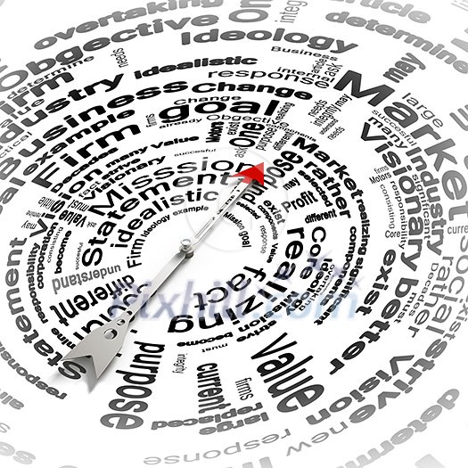 Conceptual image of compass pointing the direction Conceptual image of compass pointing the direction