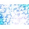 Abstract background image of blue bokeh lights and beams