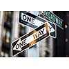 Street sign on Broadway in Manhattan, New York City