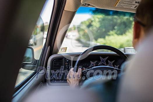 Driving a car Driving a car