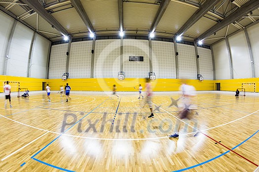 interior of a modern multifunctional gymnasium with young people interior of a modern multifunctional gymnasium with young people