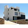External view of a contemporary house modern villa
