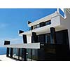 External view of a contemporary house modern villa