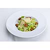 fresh organic eco vegetable salad,close-up isolated on white