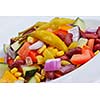 fresh organic eco vegetable salad,close-up isolated on white