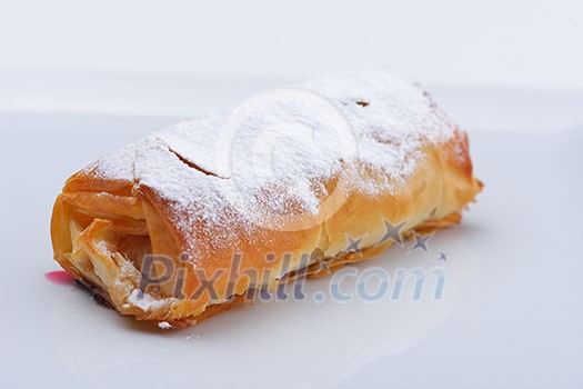 apple pie turkish dessert healthy organic food isolated on white background apple pie turkish dessert healthy organic food isolated on white background