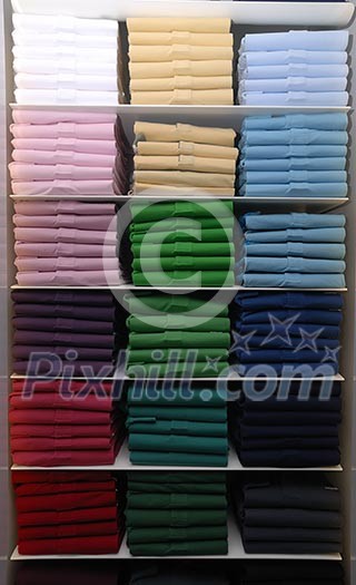 T-shirts in different colors T-shirts in different colors