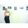women in a fitness center