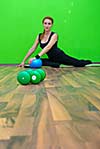 fitness training with dumbbell 