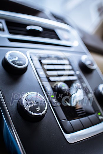 Modern car interior Modern car interior