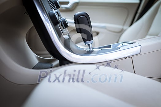 Modern car interior Modern car interior
