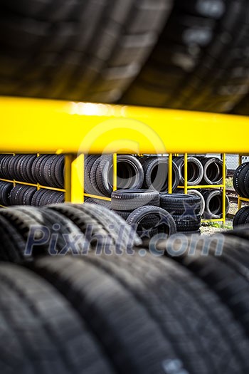 Tires for sale at a tire store Tires for sale at a tire store