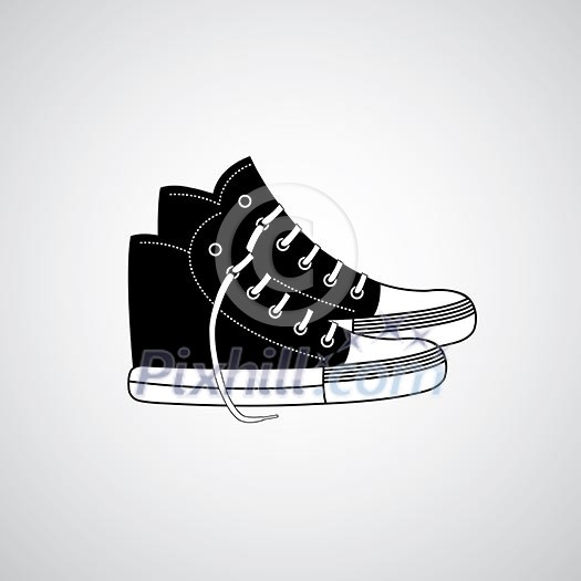 vector cartoon gumshoes design symbol vector cartoon gumshoes design symbol