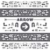 vector arrow sign icon set 