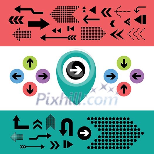 vector arrow sign icon set vector arrow sign icon set