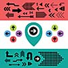vector arrow sign icon set 