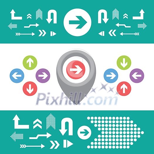 vector arrow sign icon set vector arrow sign icon set