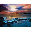 Ocean sunset with great cloudscape