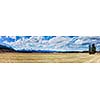 Bavarian Alps countryside landscape panorama. Bavaria, Germany