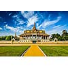 Phnom Penh tourist attraction and famouse landmark - Royal Palace complex, Cambodia
