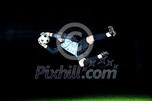 goalkeeper soccer player people on football stadium grass field goalkeeper soccer player people on football stadium grass field