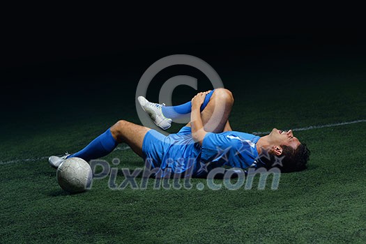 soccer player have pain injury accident on football game soccer player have pain injury accident on football game