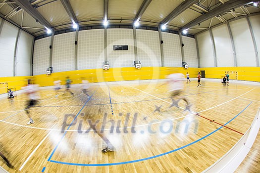 interior of a modern multifunctional gymnasium with young people interior of a modern multifunctional gymnasium with young people