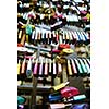 love locks in romantic city of verona in italy