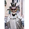Venice carnival mask object on street