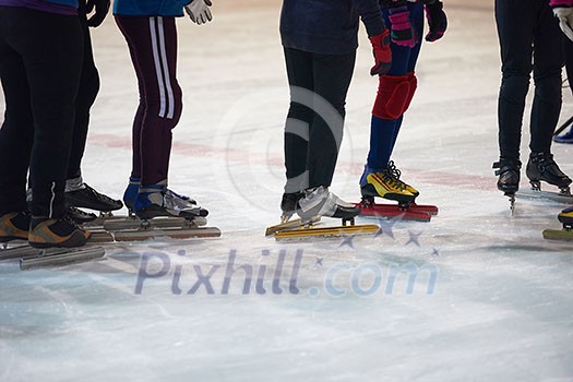 speed skating sport with young athletes speed skating sport with young athletes