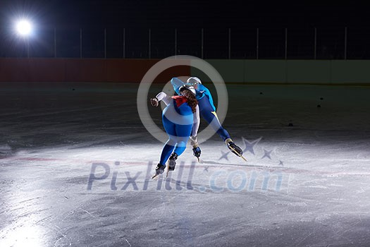 speed skating sport with young athletes speed skating sport with young athletes
