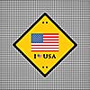 vector tag american flag for independence day  