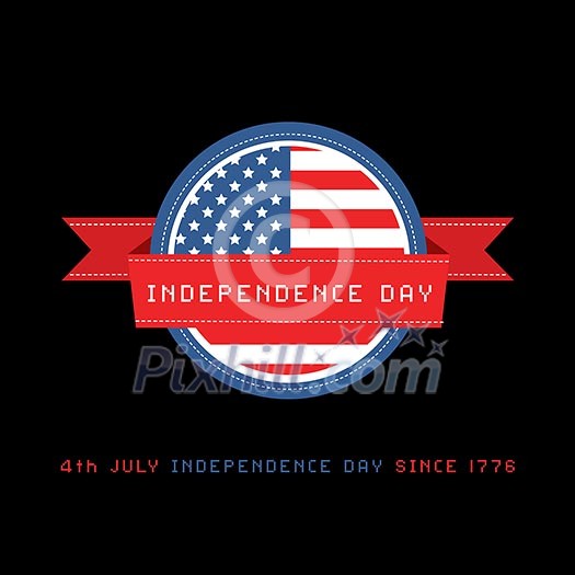 vector american flag label for independence day vector american flag label for independence day