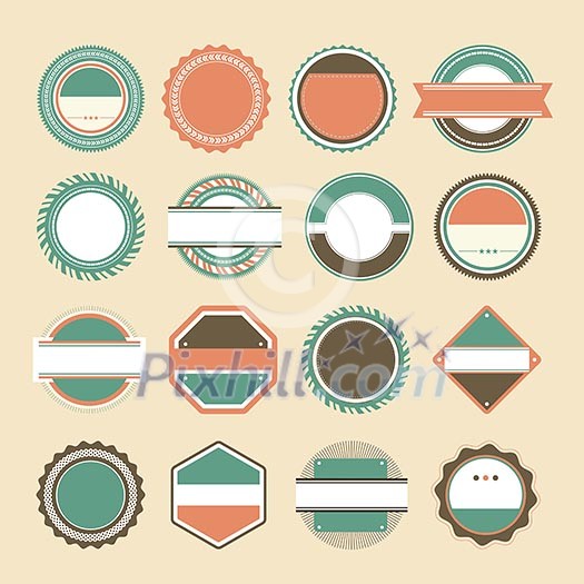 vector set of retro vintage labels vector set of retro vintage labels