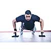 man fitness personal trainer in sport club