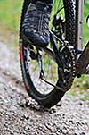 healthy lifestyle and fitness concept with mount bike man outdoor