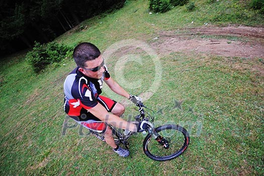healthy lifestyle and fitness concept with mount bike man outdoor healthy lifestyle and fitness concept with mount bike man outdoor