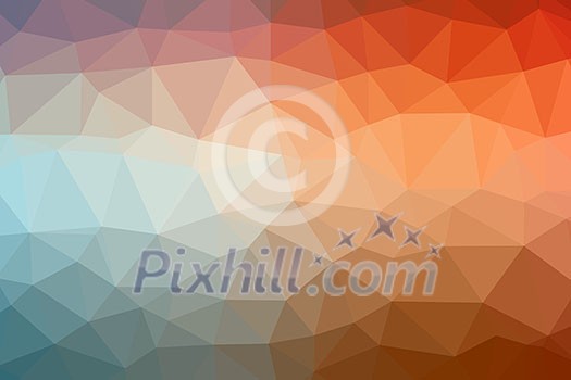 Low poly - Colorful abstract geometric background with triangular polygons. Low poly - Colorful abstract geometric background with triangular polygons.