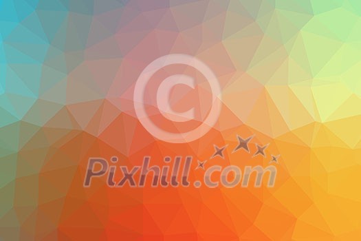 Low poly - Colorful abstract geometric background with triangular polygons. Low poly - Colorful abstract geometric background with triangular polygons.