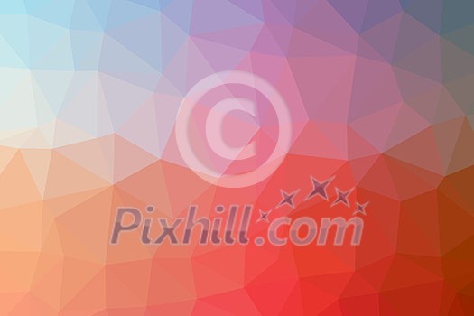 Low poly - Colorful abstract geometric background with triangular polygons.