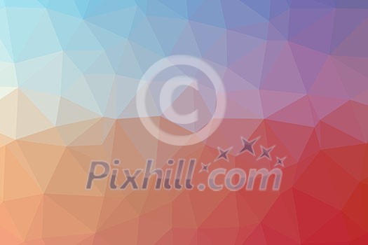 Low poly - Colorful abstract geometric background with triangular polygons. Low poly - Colorful abstract geometric background with triangular polygons.