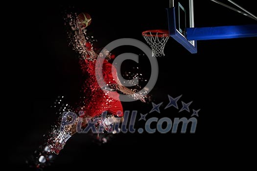 design of jumping basketball player in action design of jumping basketball player in action