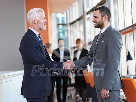 business partners, partnership concept with two businessman handshake business partners, partnership concept with two businessman handshake